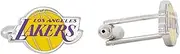 Desert Cactus Los Angeles Lakers Cufflinks NBA LA Team Logo National Basketball Association Formal Wear (Cufflinks), One Size, Brass, no gemstone