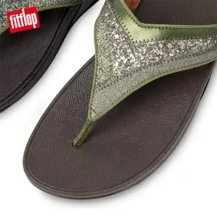 【FitFlop】LULU OMBRE GLITTER TOE-POST SANDALS 經典夾腳涼鞋-女(橄欖綠)