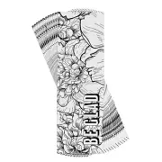Be Glad - Floral - 6 x 2 Inch Black and White Cardstock Bookmark; Pack of 12