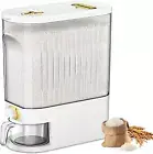 22 Lbs Rice Dispenser, 10 KG Large Dry Food Storage Container with Measuring Cup
