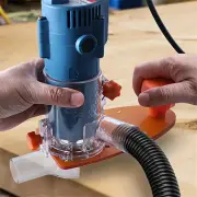 Dust Free Router Trimmer Base Circle Cutting Jig Adjustable Milling Knife Depth Plastic Woodworking Trimming Base Protec