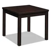 HON� Laminate Occasional Table, Square, 24w x 24d x 20h, Mahogany