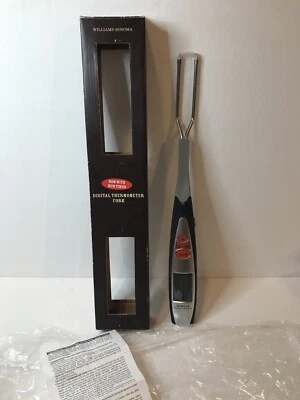 Williams-Sonoma Digital Meat Thermometer Fork W/ Built In Timer New In Box