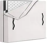 King Mattress Bag for Moving and Storage, Semi-Transparent, Heavy Duty, Strong Zipper Closure, 8 Handles, Eco-Friendly