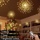 120LED Solar Outdoor Light String Warm white Crystal Ball Waterproof Copper Wire