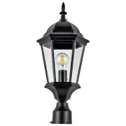 Design House 589192-TBK Traditional Oak Creek Outdoor Post Top Light with Cle...