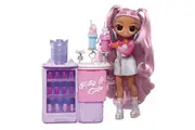 LOL Surprise OMG Sweet Nails Kitty K Caf with 15 Surprises, Including Real Nail Polish, Press On Nails, Sticker Sheets, Glitter, 1 Fashion Doll, and More! Great Gift for Kids Ages 4+