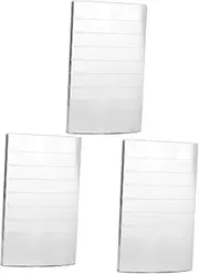 Ipetboom 3pcs Lash Cluster Glue Glass Adhesive Pallet for Eyelash Extensions Eyebrows