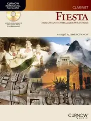 Fiesta for Clarinet Solo Mexican Latin Folk Sheet Music Play-Along Book CD Pack