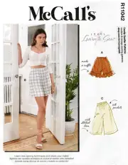 McCall's R11042 LEARN TO SEW Shorts w Ruffle Hem, Wide Hem Sz 4-14 UNCUT M8221