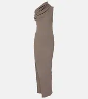 [Rick Owens] Rick Owens One-shoulder maxi dress AU 12 brown