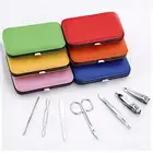 7Pce Manicure Pedicure Personal Travel Pack Tool Kit Stainless Steel
