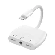 IPhone Lightning to 3.5mm Headphone Jack Audio Adapter for iPhone 13/12/SE/11/Xs/XR/X/8 7, Support iOS 15 (White)