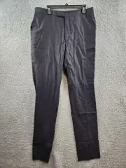 Hart Schaffner Marx Side Stripe Wool Pants Men's 42 36Regular Button Zip Closure