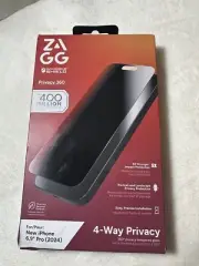 Zagg Invisibleshield Glass Privacy 360 Screen Protector For iPhone 16 Pro Max