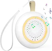 White Noise Machine Portable Sleep Sound Machine for Baby Adults Kids 24 Soothing Sounds 16 Volume 3 Timer & Auto Noise Detection Nightlight Rechargeable Sound Machine for Sleeping Nursery