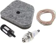 Air Filter Spark Plug Fuel Filter Kit with 1m Pullcord for Stihl KM90 KM90R KM100 KM100R KM130 Service Kit Chainsaw Parts