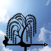 Willow tree Metal Weathervane, Weather Vane, home roof decor