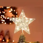Sparkling LED Star Christmas Tree Topper ~ Battery-Powered ~ New