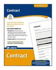 Adams Contract Forms, Includes Downloadable, Fillable Digital Forms, White