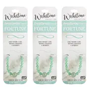 3PK Wishstone Collection Aventurine Stone of Fortune Bead Bracelet Jewellery GRN