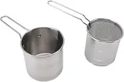 Stainless Steel Deep Fryer Pot Compact for Frying Fish Chicken for Home Use Kitchen