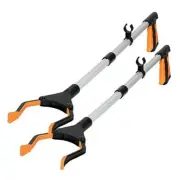 2-Pack Grabber reahcer Tool, 32" Foldable Reacher Grabber Pickup Tool, Orange