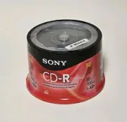 Sony CD-R 50 Pack 80 Min. 700 MB 1-48X - New Sealed