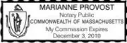 State of Massachusetts| Custom Rectangle Self-Inking NOTARY SEAL RUBBER STAMP