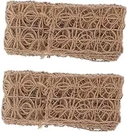 GARIOUANS Handmade Rope Material Decorative Materials Macrame Cord Natural Vintage Scrapbooking Craft Rope Colored Twine Rope Manual DIY Rope Craft Twine Rope for Crafts Brown