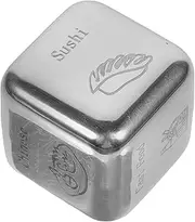 HONMEET Stainless Steel Dinner Decision Dice Prop Creative Food Decider for Gatherings Present for Friends and Classmates and Compact Design for Bars and Family Events