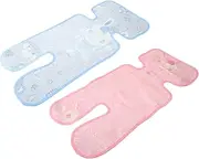 Generic 2pcs Cooling Carrier Ickle Seat Liner Inflatable Newborn Cooler Babies Liners Bath Buggy Liner Babydoll Stroller Non-Woven Fabric