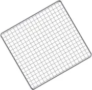 Stainless Steel BBQ Grill Mesh Rack - 20x20cm Square Barbecue Grid Net
