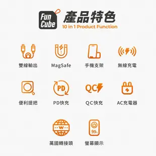 PHILIPS飛利浦10000mAh多功能十合一行動電源/ 漾心粉