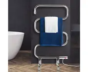 Devanti Electric Heated Towel Rail Rack 5 Bars Freestanding Clothes Dry Warmer