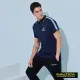 【NAUTICA】男裝 COMPETITION撞色肩線短袖POLO衫(深藍)