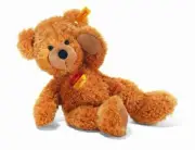 New Steiff Stuffed Plush Flynn Floppy Carmel Brown 11" Baby Teddy Bear 111693