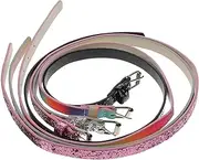 [Beavorty] 4pcs Faux Leather Belts for Soft Comfortable Dress Accessories Rainbow Glitter Glitter Heart Shapes for Outfits