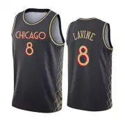 Zach LaVine #8 Bulls Blk On Court Replica Jersey Men's