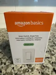 NEW Amazon Basics Single Pole Smart Switch WORKS w/ ALEXA White