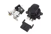 Ignition Switch Saddlebag Lock Black For Harley-Davidson Road King