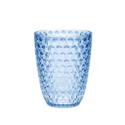 Set of Four Blue Diamond Acrylic Stemless Whiskey Glass
