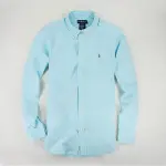 美國百分百【全新真品】RALPH LAUREN 上衣 RL POLO OXFORD 牛津布 亮水藍 長袖襯衫 S號 B016