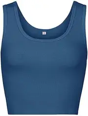 [PJ Harlow] Women's Full-Length Tank Top with Scoop Neck Front and Back