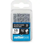 SUTTON 1/8inch x 54mm HSS Double-Ended Panel Drill Bit - 10 Piece D1340318