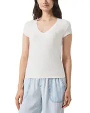 Splendid Hailey Rib V Neck Tee