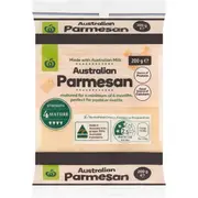 Woolworths Parmesan Cheese Block 200g