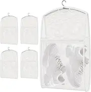 [Generic] Shoe Washing Machine Bag - Trainers Wash Sack Set of 5,Hangable Reusable Portable Footwear Washer Dryer Pouch for Sneakers Trainers Slippers