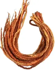 1bundle 10strands 90cm-120cm Long Nepal Felted Wool Synthetic Dreadlocks Braids Hair For Kids And Adult(Orange)