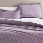 Crate & and Barrel DYLAN PURPLE TWIN Duvet Cover & 1 Standard Sham- NIP